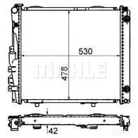 Радиатор охлаждения двигателя MAHLE ORIGINAL RLF TBS 1437580222 CR 290 000P - Изображение 4