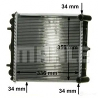 Радиатор охлаждения двигателя MAHLE ORIGINAL C FYJFK 1437580441 CR 383 000P - Изображение 7