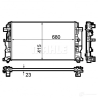 Радиатор охлаждения двигателя MAHLE ORIGINAL 1437580415 CR 1710 000P J75O WXK