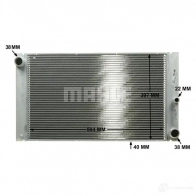 Радиатор охлаждения двигателя MAHLE ORIGINAL 1437580435 CR 579 000P 2D J22O6 - Изображение 7
