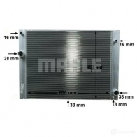 Радиатор охлаждения двигателя MAHLE ORIGINAL CR 1682 000P 1437580217 643 F3EM - Изображение 7