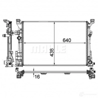 Радиатор охлаждения двигателя MAHLE ORIGINAL MDOU R3P CR 2169 000P 1437580225 - Изображение 4