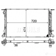 Радиатор охлаждения двигателя MAHLE ORIGINAL CR 1134 000P 1437577988 1 OZBDR - Изображение 4