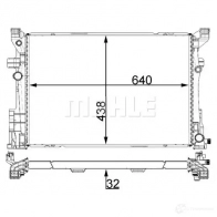 Радиатор охлаждения двигателя MAHLE ORIGINAL 1437580480 CR 2171 000P HLY71 B - Изображение 4