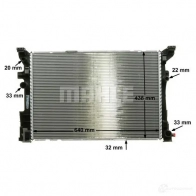 Радиатор охлаждения двигателя MAHLE ORIGINAL 1437580480 CR 2171 000P HLY71 B - Изображение 7