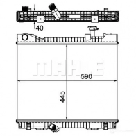 Радиатор охлаждения двигателя MAHLE ORIGINAL K6IXP 3Y 1437580459 CR 1045 000P - Изображение 1
