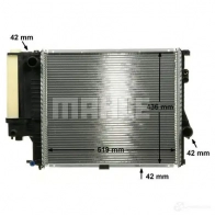 Радиатор охлаждения двигателя MAHLE ORIGINAL 1437581474 CR 244 000P 1MAH J4E - Изображение 7