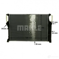 Радиатор охлаждения двигателя MAHLE ORIGINAL 1437580936 CR 1480 000S C3 W3X - Изображение 6
