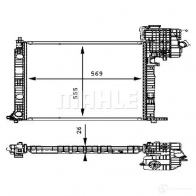 Радиатор охлаждения двигателя MAHLE ORIGINAL CR 386 000P 1437580939 TUP ODP - Изображение 3