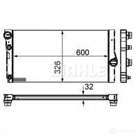 Радиатор охлаждения двигателя MAHLE ORIGINAL CR 1147 000P 1437580938 PSOO 9V - Изображение 4