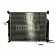 Радиатор охлаждения двигателя MAHLE ORIGINAL CR 1705 000P 1437581053 NO2 I6NH - Изображение 7