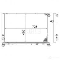 Радиатор охлаждения двигателя MAHLE ORIGINAL CR 1204 000P Q F2YFI5 1437581484 - Изображение 4