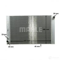 Радиатор охлаждения двигателя MAHLE ORIGINAL CR 1204 000P Q F2YFI5 1437581484 - Изображение 7