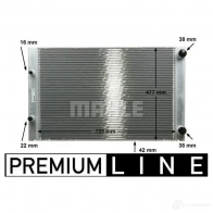 Радиатор охлаждения двигателя MAHLE ORIGINAL 4F01Y LJ 1437581096 CR 576 000P - Изображение 10