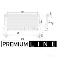 Радиатор охлаждения двигателя MAHLE ORIGINAL 6E0 Y2Y 1437581292 CR 2321 000P - Изображение 2