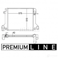 Радиатор охлаждения двигателя MAHLE ORIGINAL 1437581298 CR 1217 000P BCP 8C4 - Изображение 2