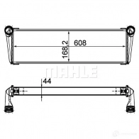 Радиатор охлаждения двигателя MAHLE ORIGINAL Porsche 911 (997) 4 Кабриолет 3.8 Turbo S 530 л.с. 2010 – 2012 CR 1195 000P O1 721