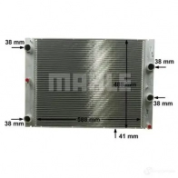 Радиатор охлаждения двигателя MAHLE ORIGINAL 1437581428 J0O7 B CR 1158 000P - Изображение 7