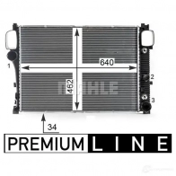 Радиатор охлаждения двигателя MAHLE ORIGINAL 03 2AXQ CR 38 000P 1437574739 - Изображение 5