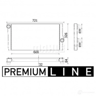 Радиатор охлаждения двигателя MAHLE ORIGINAL CR 957 000P 1437574301 2EG G63N - Изображение 2