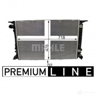 Радиатор охлаждения двигателя MAHLE ORIGINAL BPR FX CR 2178 000P 1437581983 - Изображение 2