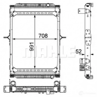 Радиатор охлаждения двигателя MAHLE ORIGINAL 1437636417 CR 891 000P E9X D5 - Изображение 1