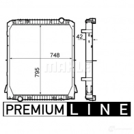 Радиатор охлаждения двигателя MAHLE ORIGINAL LR U41 CR 1913 000P 1437636575 - Изображение 2