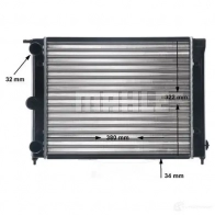 Радиатор охлаждения двигателя MAHLE ORIGINAL 0NJ 4M1 1437584279 CR 344 000S - Изображение 7