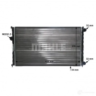 Радиатор охлаждения двигателя MAHLE ORIGINAL CR 395 000S ZL0L0 4 1437584472 - Изображение 8