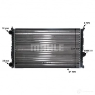 Радиатор охлаждения двигателя MAHLE ORIGINAL 1437584473 H30 X9V0 CR 362 000S - Изображение 8