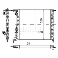 Радиатор охлаждения двигателя MAHLE ORIGINAL CR 615 000S 30G0 WA5 1437584479 - Изображение 8