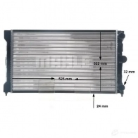 Радиатор охлаждения двигателя MAHLE ORIGINAL 1437584480 CR 1532 000S G UO3U - Изображение 8