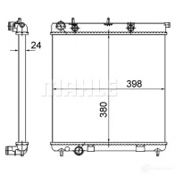 Радиатор охлаждения двигателя MAHLE ORIGINAL P5FOZH B Peugeot 207 1 (WK, WC, PF1) 2006 – 2014 CR 558 001S