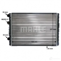 Радиатор охлаждения двигателя MAHLE ORIGINAL IJ ZND 1437584498 CR 506 000S - Изображение 8
