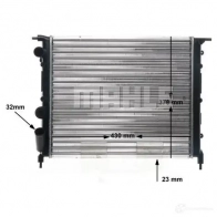 Радиатор охлаждения двигателя MAHLE ORIGINAL 1437584508 3C91 2 CR 476 000S - Изображение 9