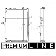 Радиатор охлаждения двигателя MAHLE ORIGINAL CR 1222 000P BB 5U4P 1437636827 - Изображение 2
