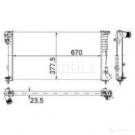 Радиатор охлаждения двигателя MAHLE ORIGINAL 1437584609 H JSLC72 CR 433 000S - Изображение 8