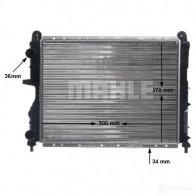 Радиатор охлаждения двигателя MAHLE ORIGINAL CR 450 000S OW66 D 1437584840 - Изображение 8