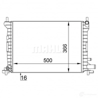 Радиатор охлаждения двигателя MAHLE ORIGINAL 5C JNV37 CR 375 000S 1437584841 - Изображение 6