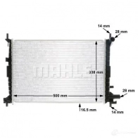 Радиатор охлаждения двигателя MAHLE ORIGINAL 5C JNV37 CR 375 000S 1437584841 - Изображение 9