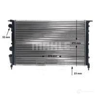 Радиатор охлаждения двигателя MAHLE ORIGINAL CR 638 000S 1437584952 ER G883 - Изображение 9