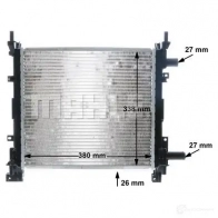 Радиатор охлаждения двигателя MAHLE ORIGINAL 1437584958 T GRVN CR 382 000S - Изображение 9