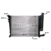 Радиатор охлаждения двигателя MAHLE ORIGINAL 04V T9KA CR 478 000S 1437584966 - Изображение 8