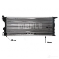Радиатор охлаждения двигателя MAHLE ORIGINAL 1437584975 40 4ML CR 597 000S - Изображение 9