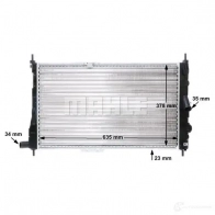 Радиатор охлаждения двигателя MAHLE ORIGINAL IFB63 UA CR 135 000S 1437587762 - Изображение 8