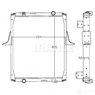 Радиатор охлаждения двигателя MAHLE ORIGINAL CR 1221 000P 1437636556 MM5 JO1M - Изображение 1