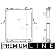 Радиатор охлаждения двигателя MAHLE ORIGINAL CR 1221 000P 1437636556 MM5 JO1M - Изображение 2