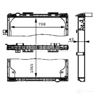Радиатор охлаждения двигателя MAHLE ORIGINAL CR 684 000P 1437573694 7MSG SV0 - Изображение 3