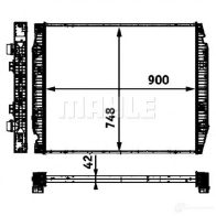 Радиатор охлаждения двигателя MAHLE ORIGINAL CR 710 000P 4 AUPCD 1437573692 - Изображение 3