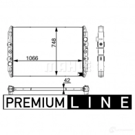 Радиатор охлаждения двигателя MAHLE ORIGINAL L K25JU CR 688 001P 1437573699 - Изображение 1